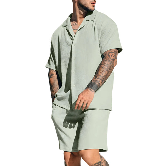 Josias | Men's Casual Shorts and Shirt Set
