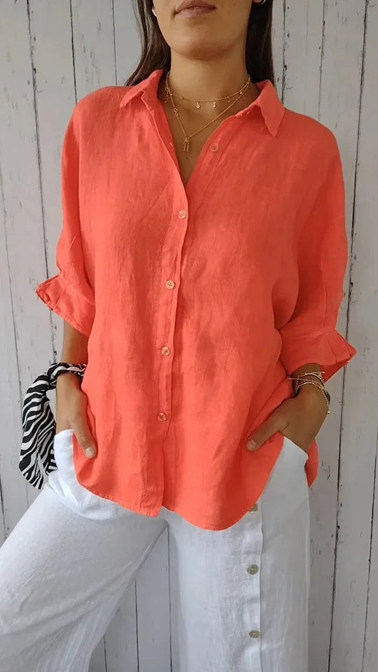 Cheryl | Elegant Linen Blouse for Women