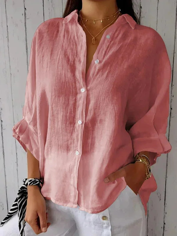 Cheryl | Elegant Linen Blouse for Women