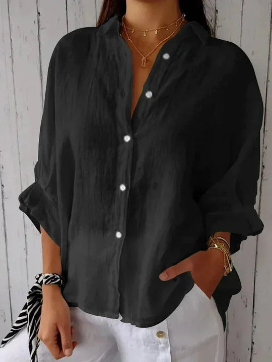 Cheryl | Elegant Linen Blouse for Women