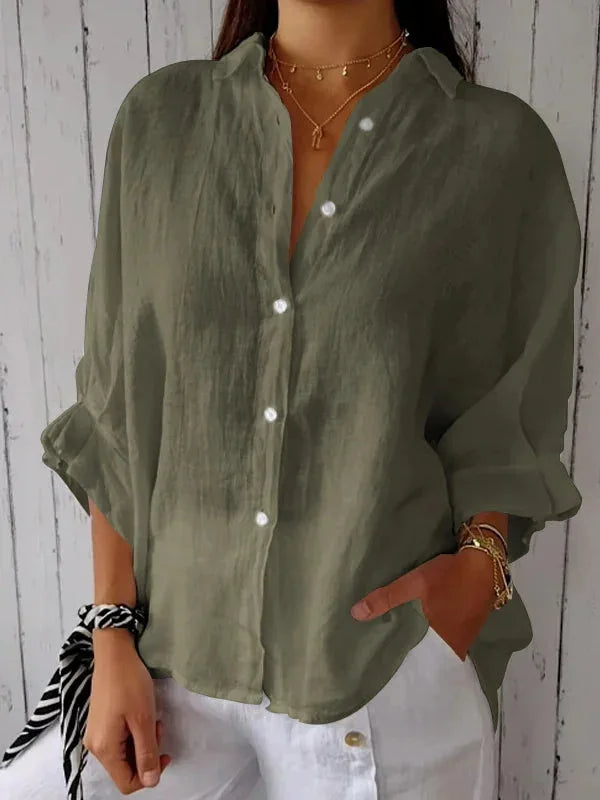 Cheryl | Elegant Linen Blouse for Women