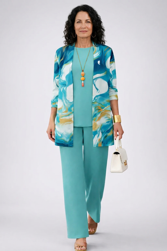 Gaëlle | 3-Piece Azure Set