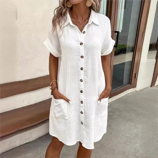 Juliette | Summer Shirt Dress with Buttons