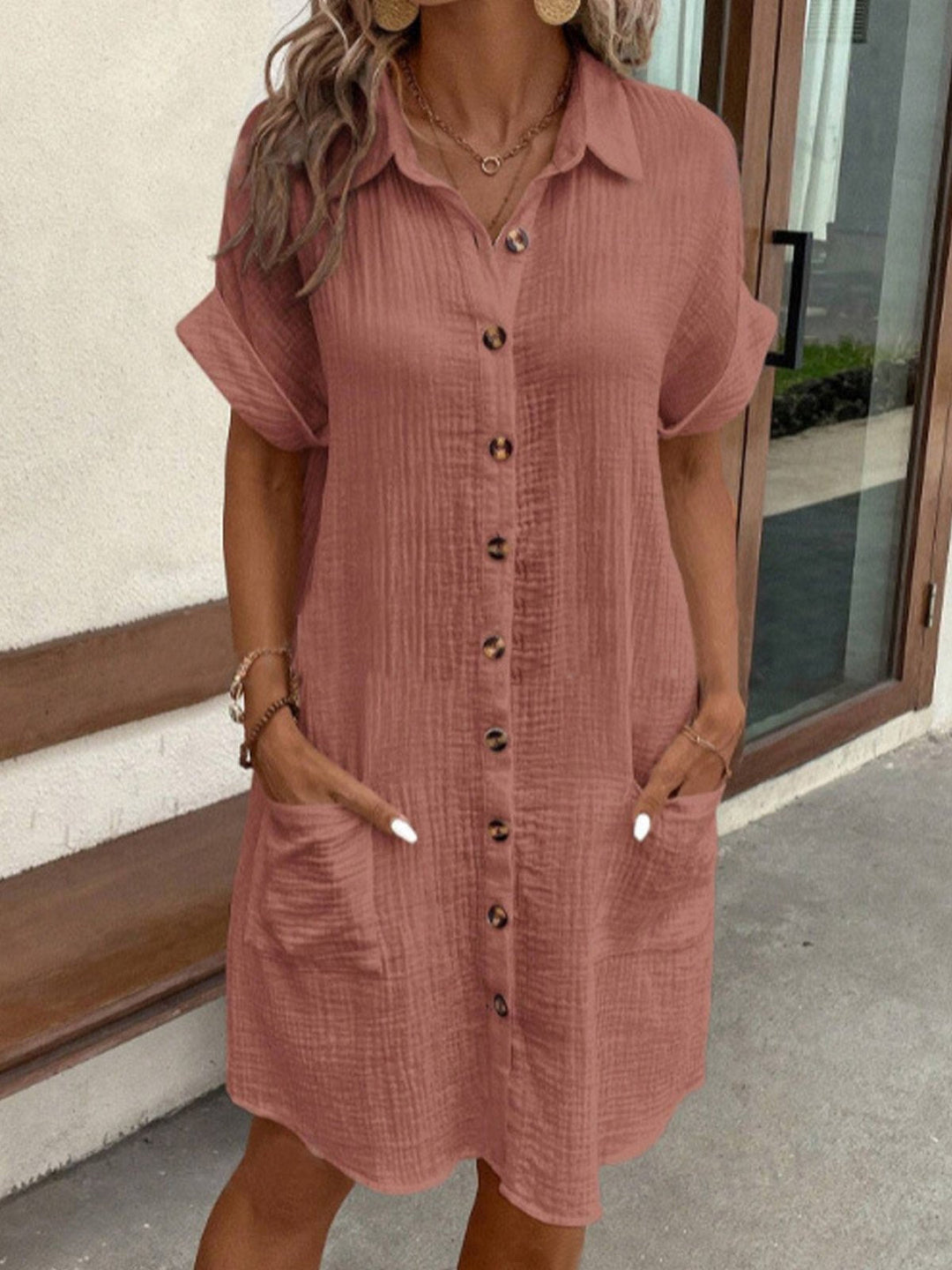 Juliette | Summer Shirt Dress with Buttons