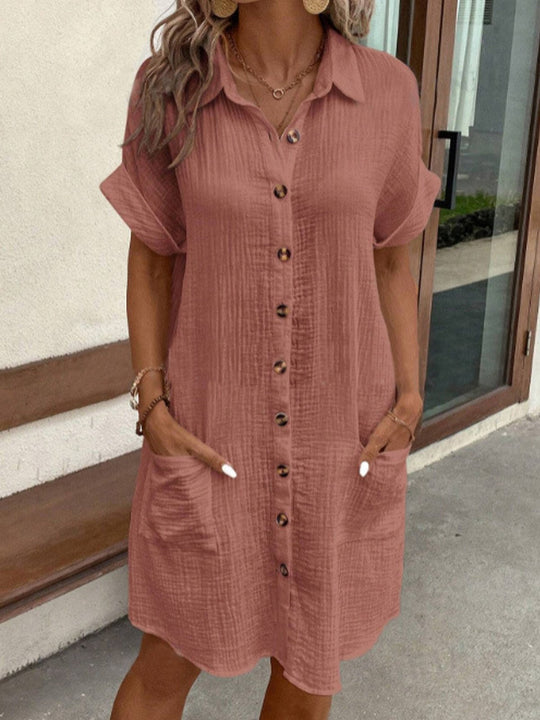 Juliette | Summer Shirt Dress with Buttons