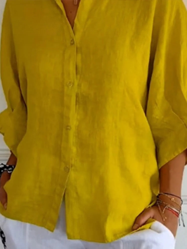 Cheryl | Elegant Linen Blouse for Women