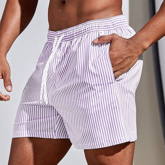 Azlan | Classic and Elegant Striped Swim Shorts for Men