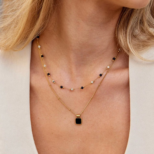 Elegant Double Strand Necklace