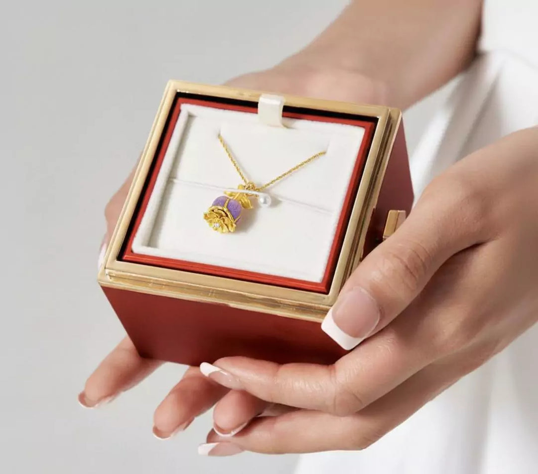Aurora Charm Necklace – The Flower of Love
