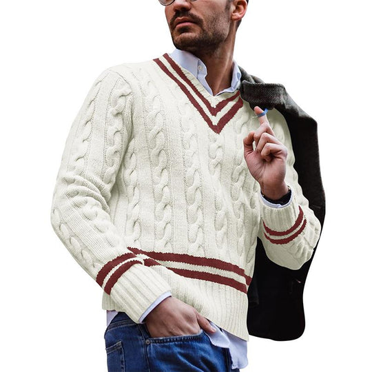 Wolfgang | Men's Old-Money Style Knitted Sweater, Perfect for Autumn