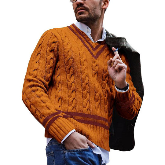 Wolfgang | Men's Old-Money Style Knitted Sweater, Perfect for Autumn