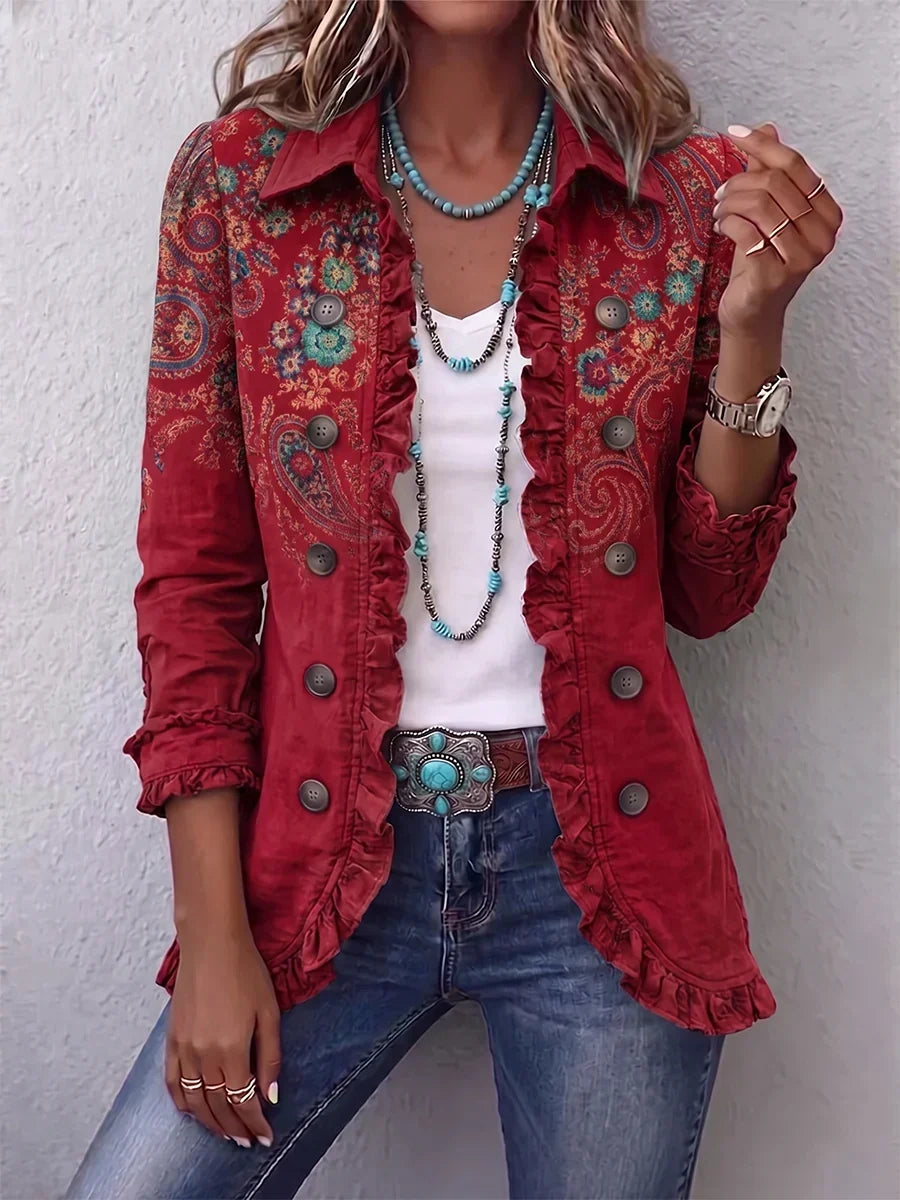 Immaculada | Cashmere Jacket with Ruffles