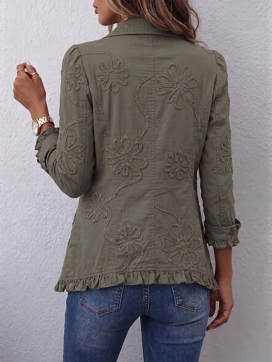 Ascension | Veste brodée à volants