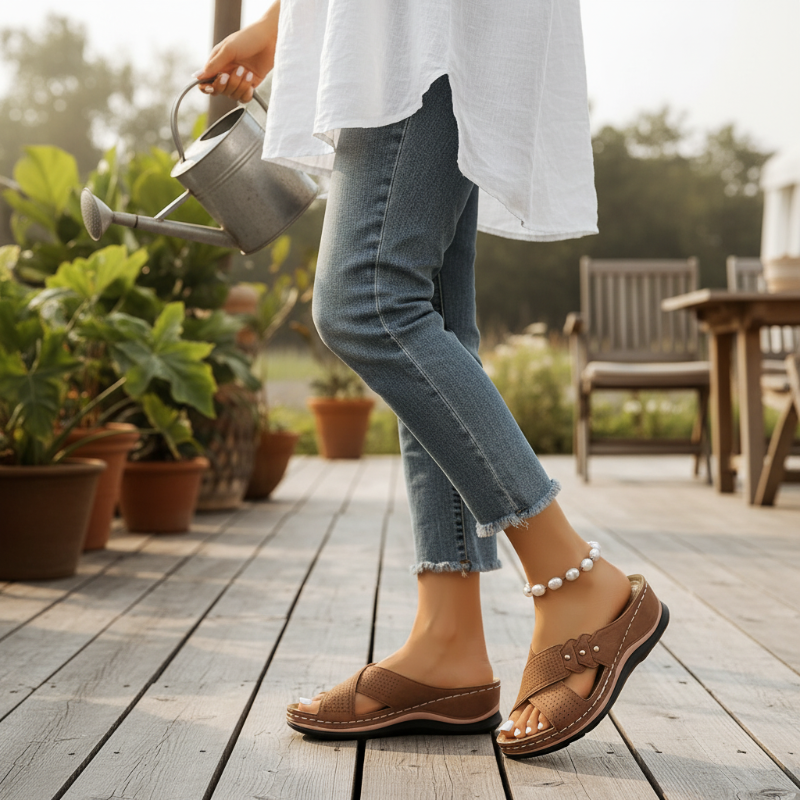 Valeria | Comfort Wedge Sandals
