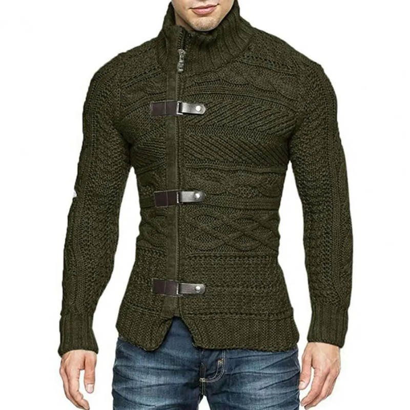Prince | Elegant Textured Knit Turtleneck Sweater for Men
