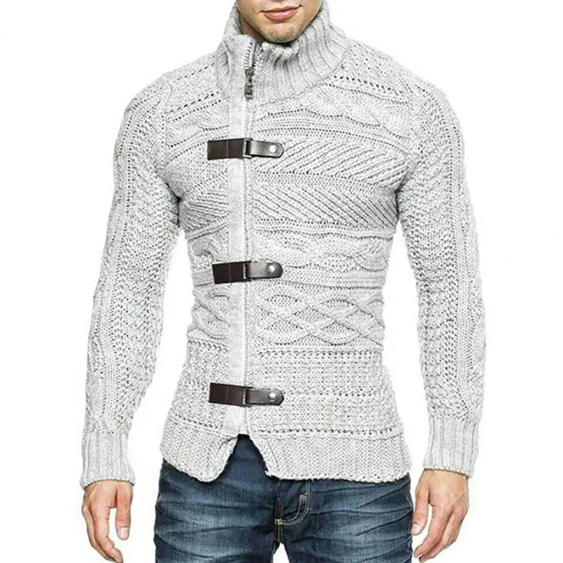 Prince | Elegant Textured Knit Turtleneck Sweater for Men