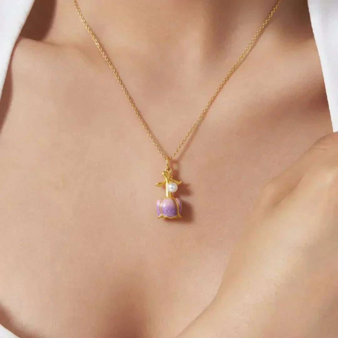 Aurora Charm Necklace – The Flower of Love