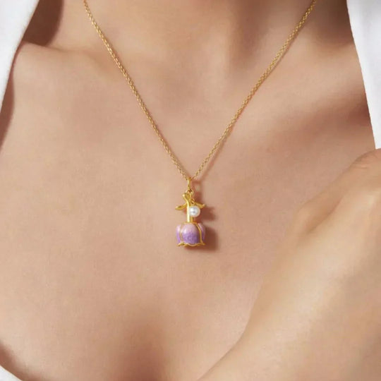 Aurora Charm Necklace – The Flower of Love