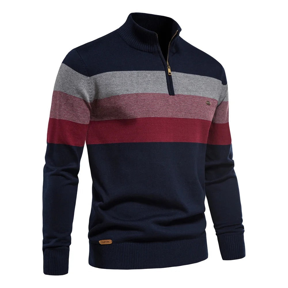 Deandre | Classic Half-Zip Sweater with Soft Warmth for Men