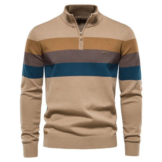 Deandre | Classic Half-Zip Sweater with Soft Warmth for Men