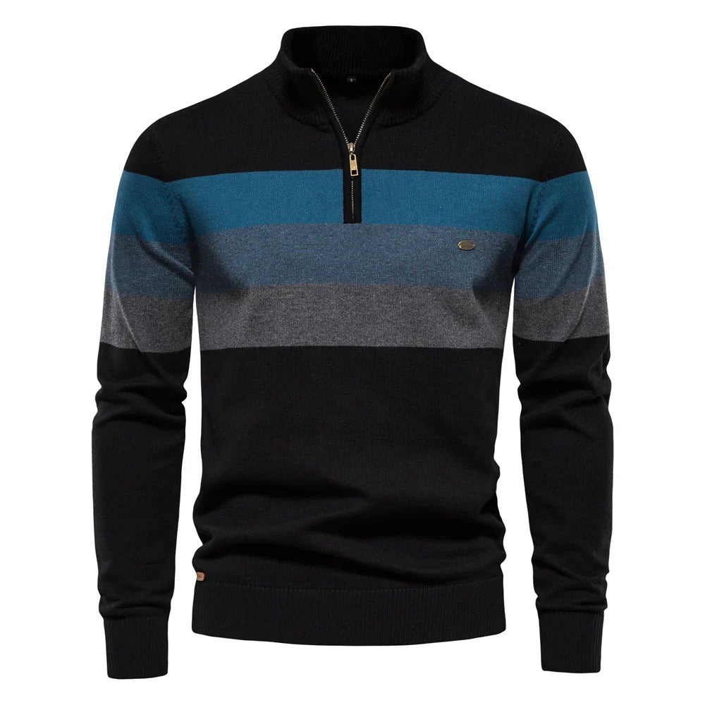 Deandre | Classic Half-Zip Sweater with Soft Warmth for Men