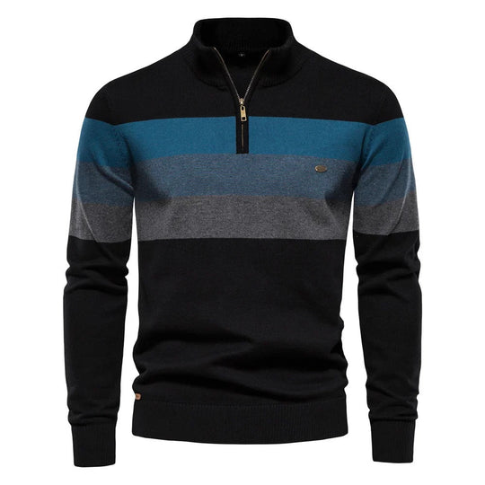 Deandre | Classic Half-Zip Sweater with Soft Warmth for Men